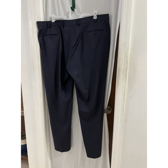 Brooks Brothers Brooks Flex Men's Wool Pants Madison Fit Blue 44X32 Preppy - Picture 3 of 6